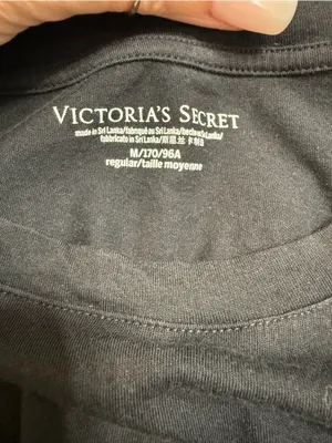 Victoria's Secret Pink & White Lounge Shorts with matching Black VS Top thumbnail 12