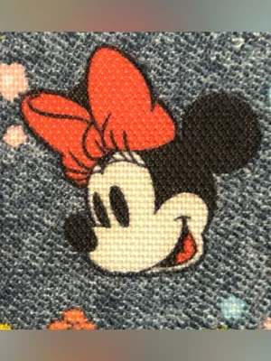 Disney Minnie Mouse print, denim & red bow removable strap insulated lunch bag thumbnail 8