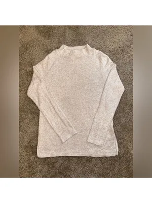H&M Turtleneck Sweater Fine Knit Cream White XS thumbnail 3
