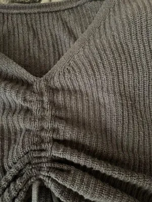 Hollister Black Ruched Sweater thumbnail 3