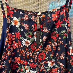 Blue Rain Floral Black and Red Camisole thumbnail 7