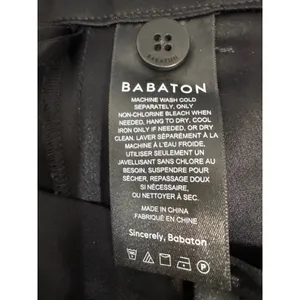 Aritzia Babaton Black Satin Cargo‎ Pants High Rise Adjustable Buckle Hem Size 4 thumbnail 5