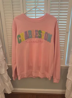 Pink Charleston, South Carolina crewneck thumbnail 1