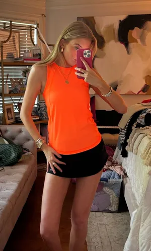 Orange lululemon tank  thumbnail 1