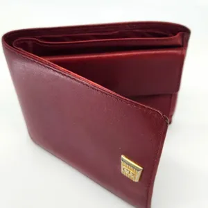 Dior Burgundy Wallet with Gold “CD” Accent. VERY good condition. thumbnail 2