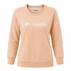 Columbia Sunriddge Crew Women's M Peach Logo Fleece Pullover Sweatshirt XL0716 thumbnail 1