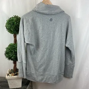 Lululemon Gray Rest Day Long Sleeve Cowl Neck Sweatshirt Top L thumbnail 3
