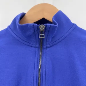 Daily Practice Anthropologie Quarter Zip Sweatshirt Womens XS Blue Crop Pullover thumbnail 2