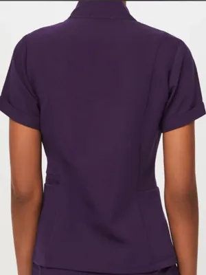 Figs Woman’s Inala Scrubs Top Purple Jam Size L thumbnail 2