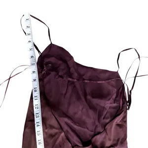 Reformation 100% silk Melina Brown Dress NEW thumbnail 9