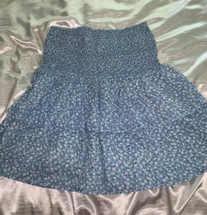 Blue Flowery Skirt thumbnail 1