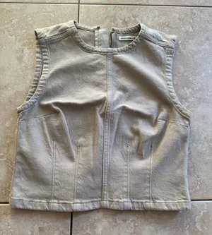Abercrombie and fitch khaki denim top thumbnail 1