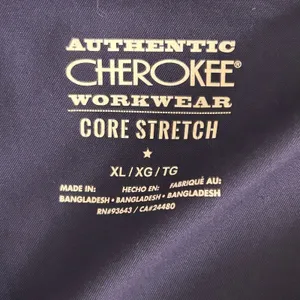 Authentic Cherokee Workwear Mens Scrub Top Navy‎ XL thumbnail 7
