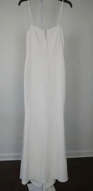 Lulu's White Lace Boat Neck Cutout Back Maxi Dress XS thumbnail 13