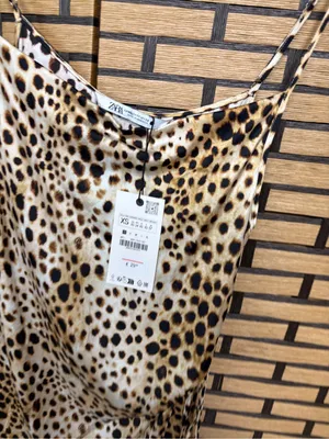 Zara tan cheetah print long camo size XS thumbnail 5