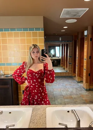 Reformation Cammi Red Floral Mini Dress Cassia 6 thumbnail 4
