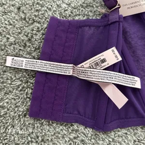 Victoria’s Secret Purple Lace Corset-Style Top thumbnail 6