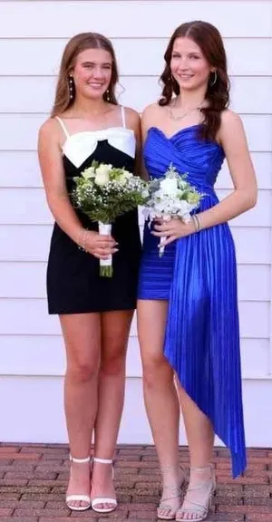 Hoco Dress Blue thumbnail 1