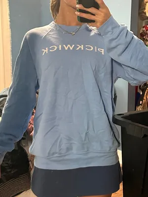 Bella Canvas Light Blue Crewneck Sweatshirt with PickWick Lake thumbnail 1