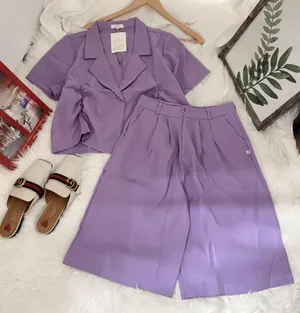 Vest Matching Set Purple thumbnail 1