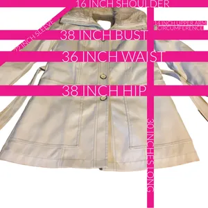 Vintage 1970'S Beige London Fog Faux Fur Lined Short Trench Coat (10) thumbnail 12