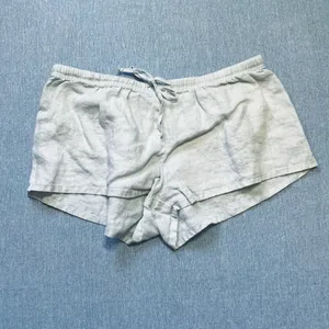 Brandy Melville John Galt Mary Lou Linen Shorts in Light Blue thumbnail 1