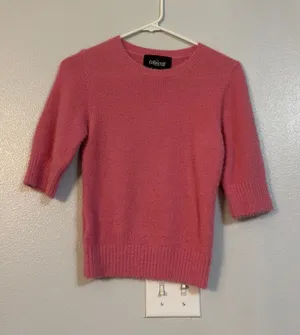 Pink soft quarter sleeve top Size XS thumbnail 1