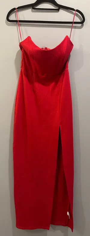Superdown Ryleigh Strapless Maxi Dress Red thumbnail 4