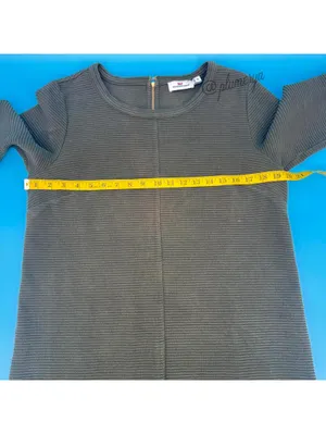 Vineyard Vines Ribbed Ottoman Shift Dress Dark Green Cotton Stretch Size M thumbnail 3