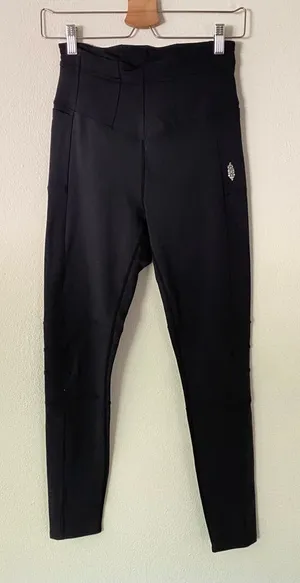 Free People X FP Movement Keep It Up Leggings In Black Size Small thumbnail 1