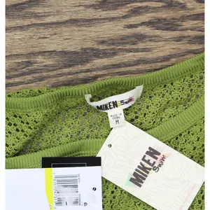 NWT Miken Womens Crochet Cover-Up Tank Swim I2417K711 Woodbine Green M thumbnail 7