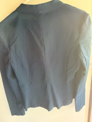 simply styled teal blue, single-button blazer thumbnail 3
