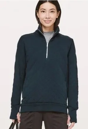 Lululemon‎ Forever Warm Pullover Nocturnal Teal size 2 thumbnail 1