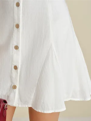 Rihoas White Square Neck Button A thumbnail 3