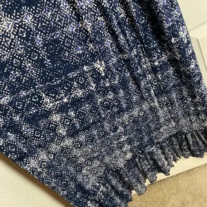 Lucky Brand John Robshaw Crochet Lace Back Maxi Dress Navy Blue White Small Boho thumbnail 6