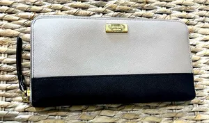 Kate Spade Cara Newburry Lane Color Block‎ Saffiano Leather Wallet Clutch thumbnail 1