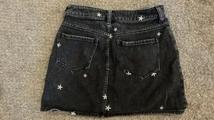 PacSun black daisy Jean skirt thumbnail 2