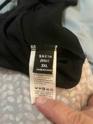 NWOT SHEIN Curve Size 2XL Black & Green Bralette thumbnail 5