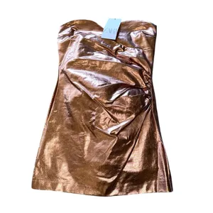 Zara Nwt Mettalic Gold Jumpsuit Medium Bloggers Fave thumbnail 11