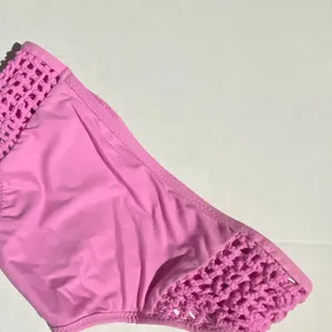 Frankie's Bikinis Crocheted Pink Bikini‎ Bottom thumbnail 5