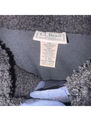 L.L.Bean Sherpa Fleece Sweater Woman’s XL Reg Black Pullover Jacket Outdoor thumbnail 2