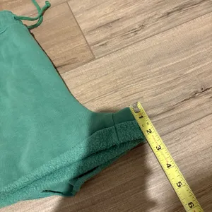 PACSUN Logo Embroidered Rolled Hem Sweat Shorts green‎ size Medium thumbnail 11