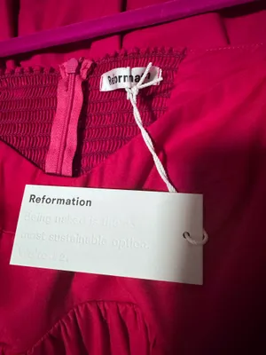 Reformation Kenzi Dress Pink thumbnail 9