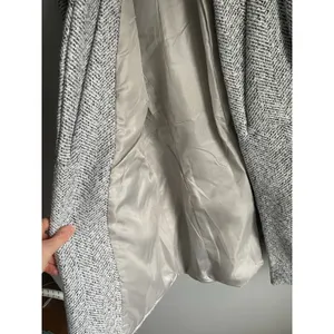 Vici Grey‎ Tweed Car Coat Pockets Minimalist Small Lined Peacoat Neutral Classic thumbnail 5