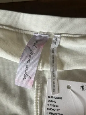 NEW Out From Under Cammy Ruffle Trim Micro Skort white SIZE medium  thumbnail 2