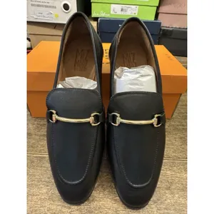 Miz Mooz Leather Loafers Paulina Size 5.5‎ Black Equestrian Gold thumbnail 3