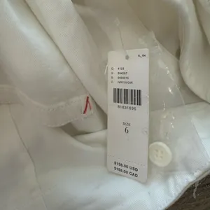 Anthropologie Maeve‎ Ivory White Cropped Pants size 6 NWT thumbnail 3