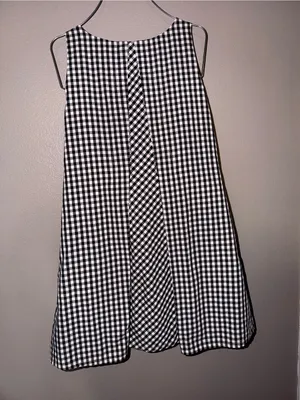 Vineyard Vines Black and White Gingham Sleeveless Mini Dress thumbnail 4
