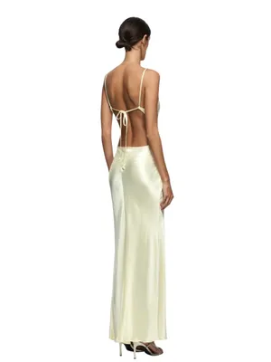 Bec & Bridge Cedar City Slip Maxi Dress with Keyhole V-Neck Size 4 thumbnail 4