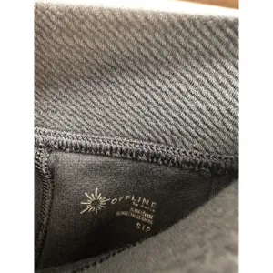 Aerie Offline Womens Black Flare Leggings Size‎ S Textured Ribbed High Waisted Pants thumbnail 6